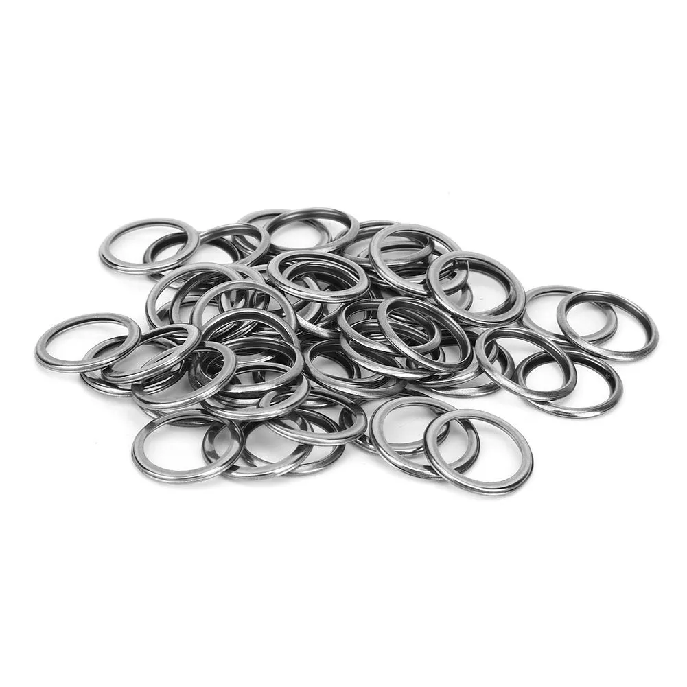 50 Piece Engine Oil Drain Plug Washers Gaskets 11126-AA000 for Subaru