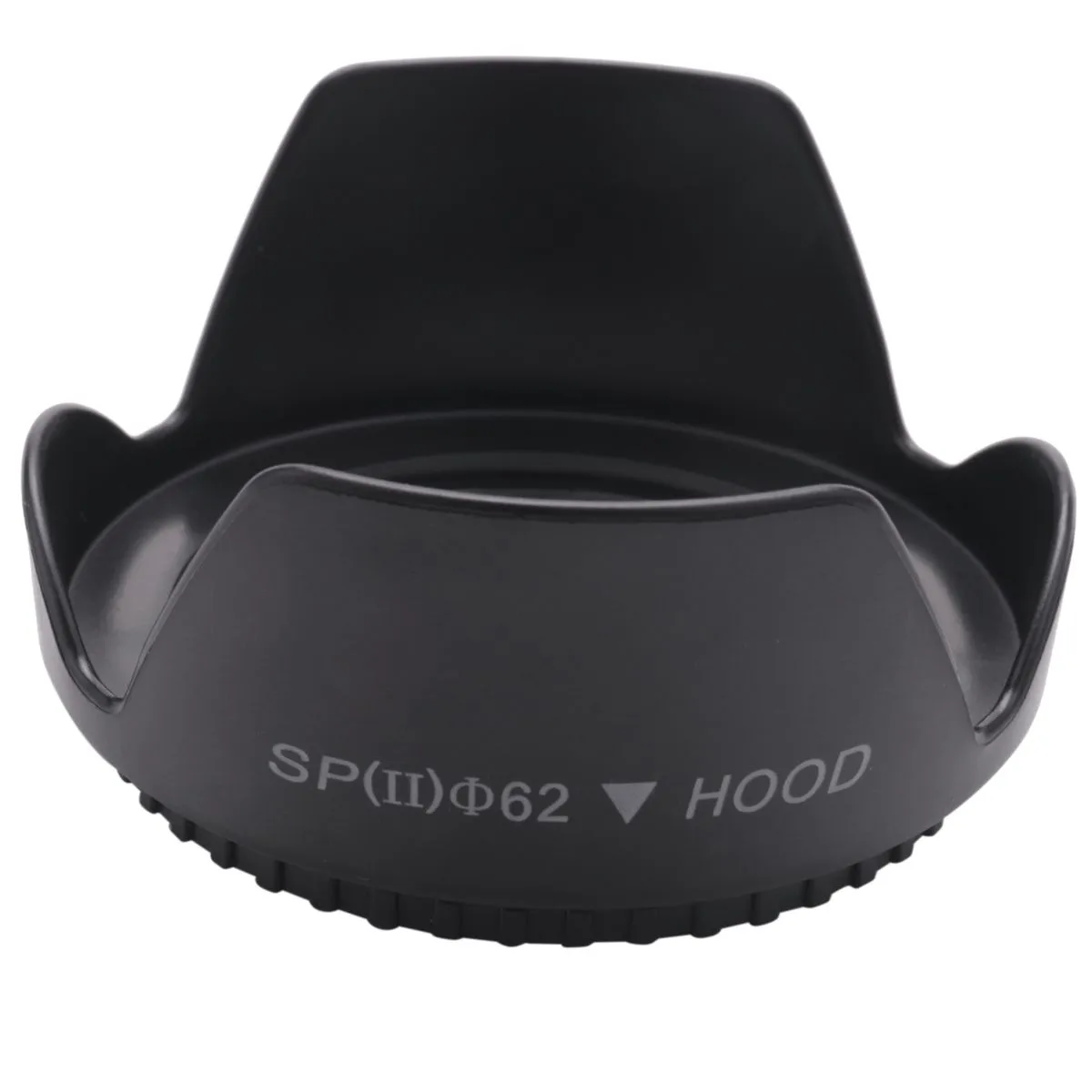 DC-SN Flower Crown Lens Hood Petal Shape For 62mm Lens Black
