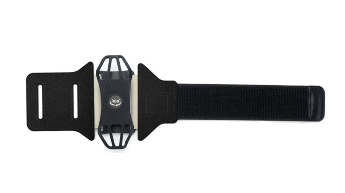 Arm Band Holder 360 Rotating Phone Wrist Strap for Phone Arm Strap Bracket - Black