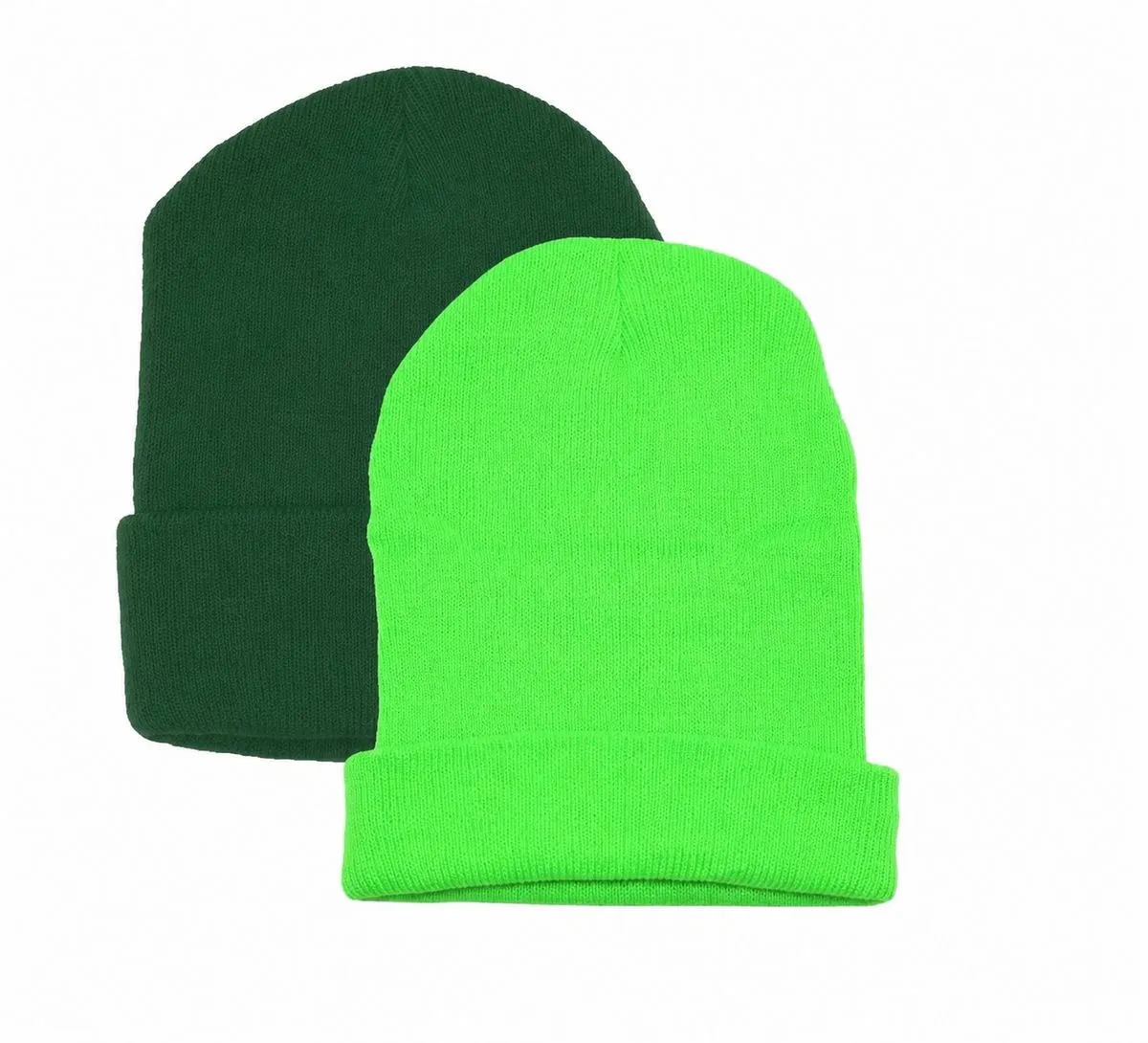Plain Unisex Warm Beanie -2 Pack