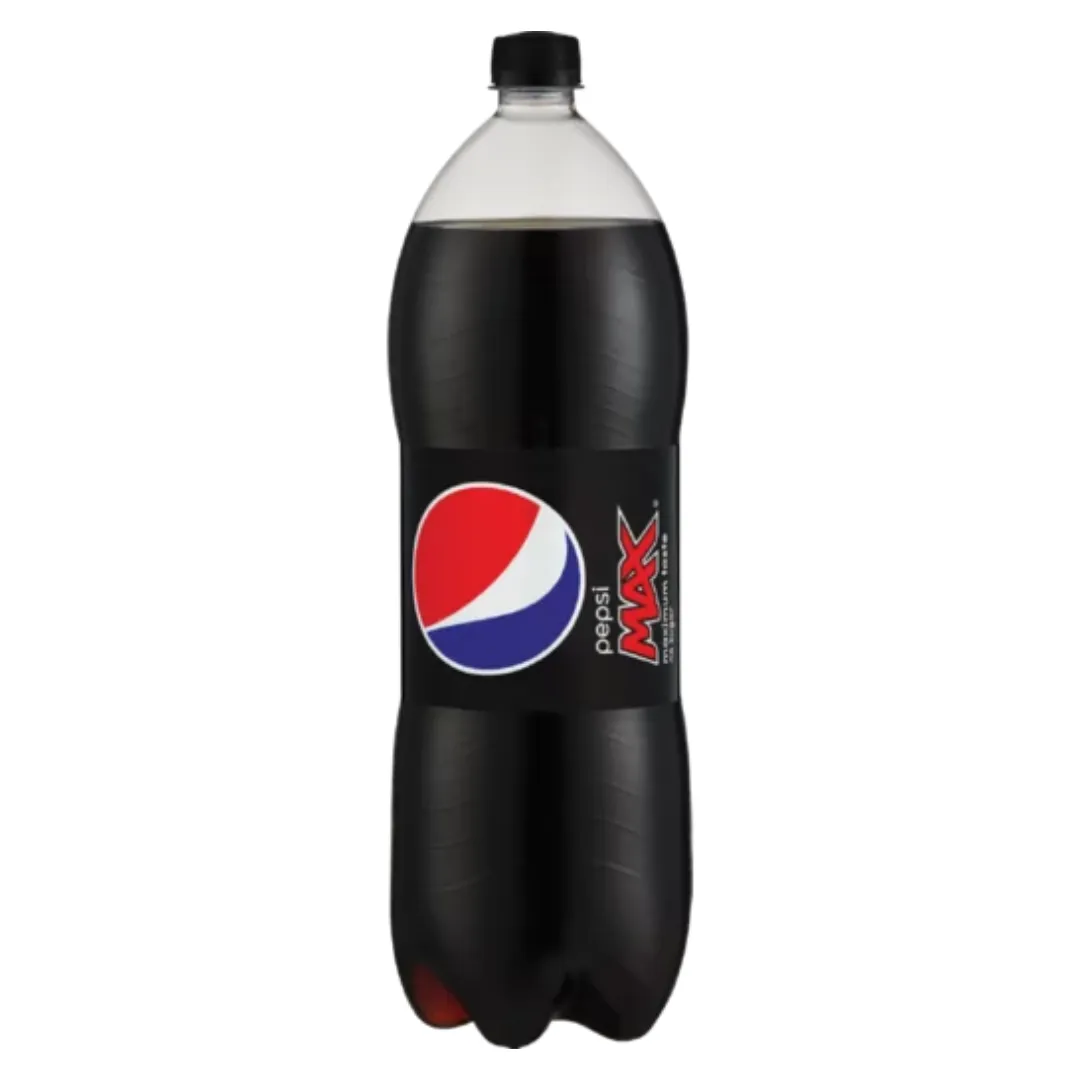 Pepsi Cola Flavoured Zero Sugar Soft Drink - 2L Plastic Bottles (Pack of 6)