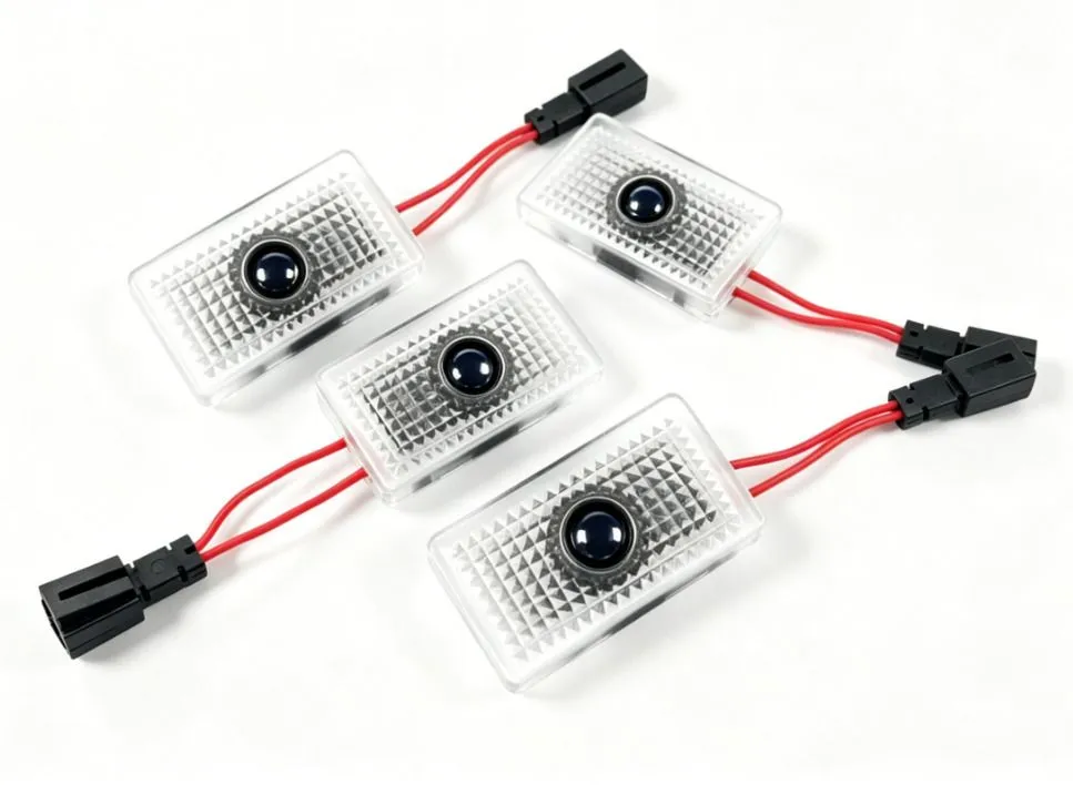 4 Pack Car Door Projector Lights, LED Welcome Puddle Lamps