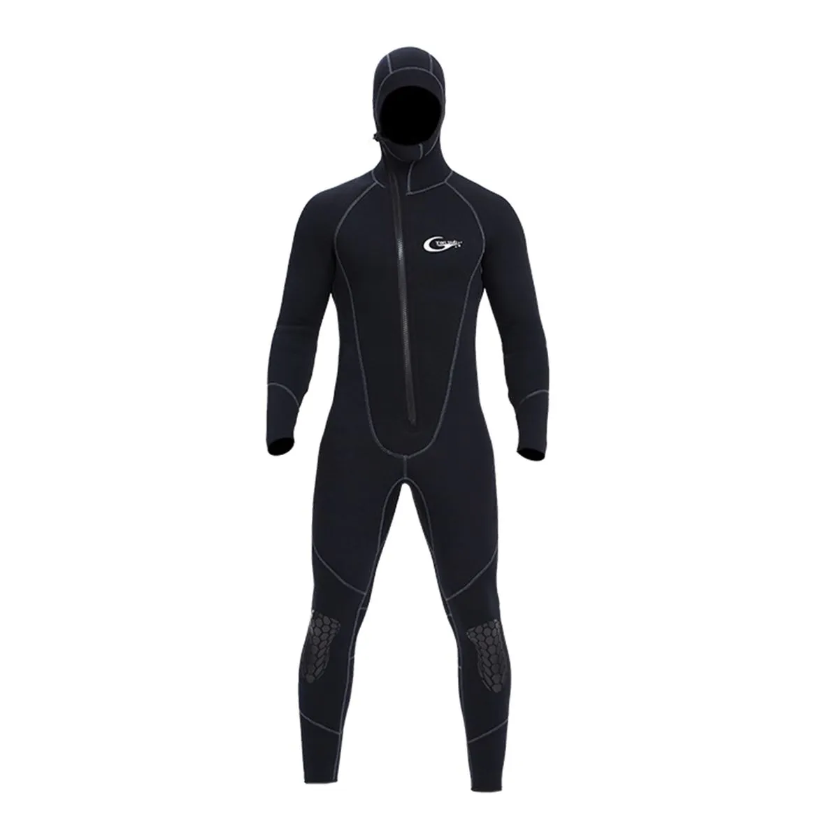 Unisex Full Body Wetsuit - Keep Warm for Snorkelling - Black - 5mm