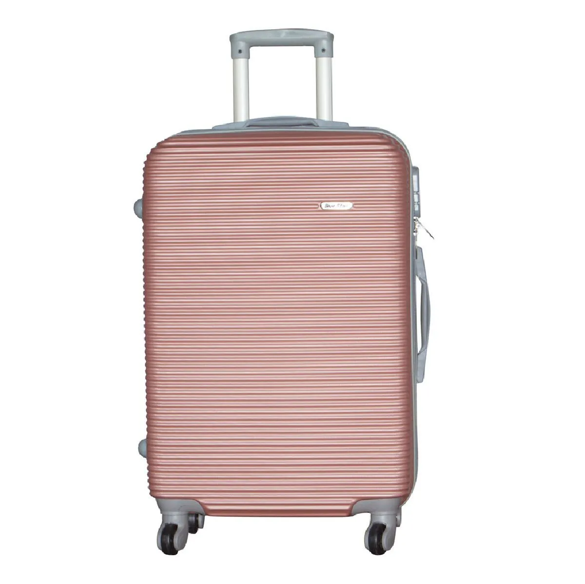 Blue Star 1 Piece Hard Outer Shell Luggage 24" - Rose Gold