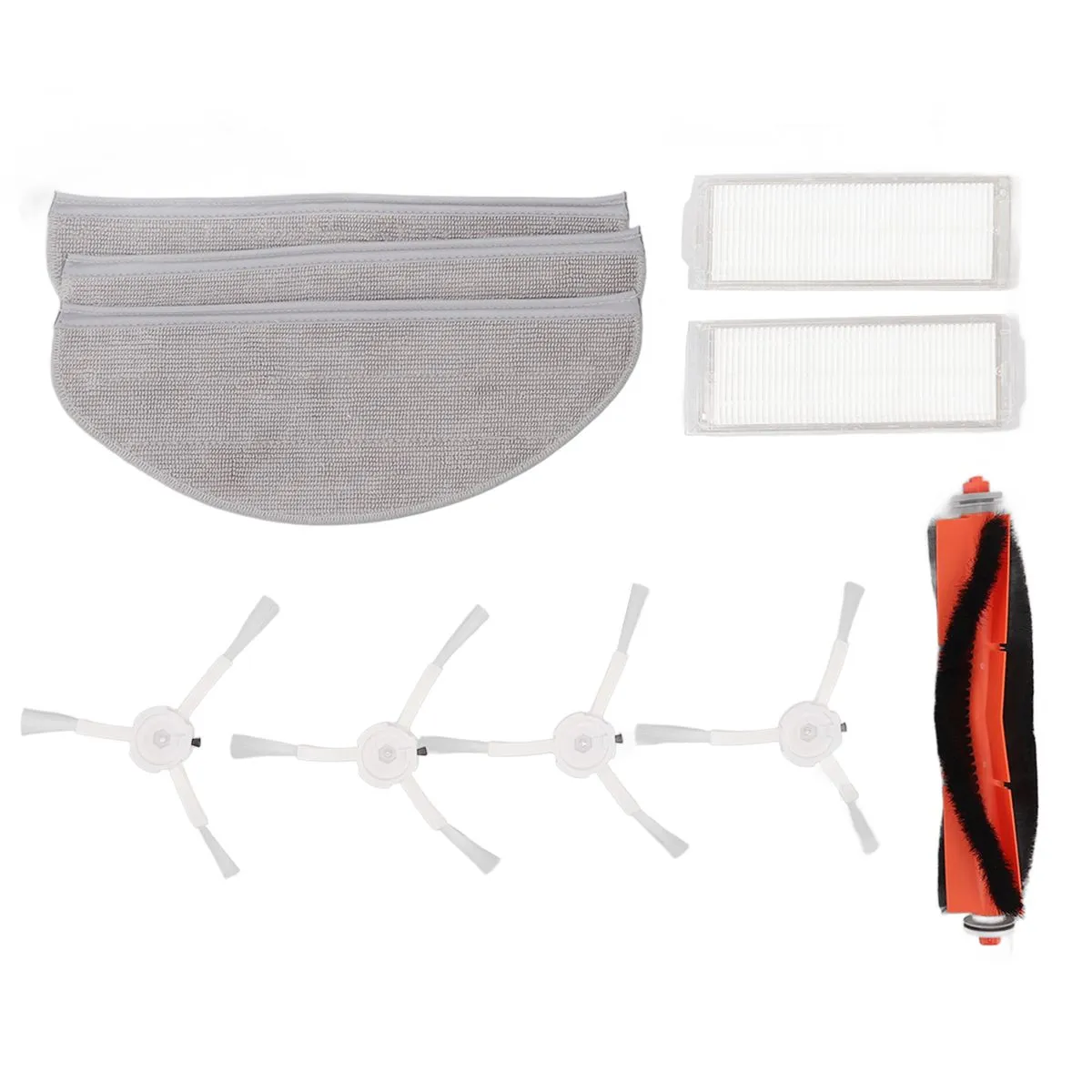 Compatible With MJSTP Mi 2 Lite Robot Brushes Mop Pads Set