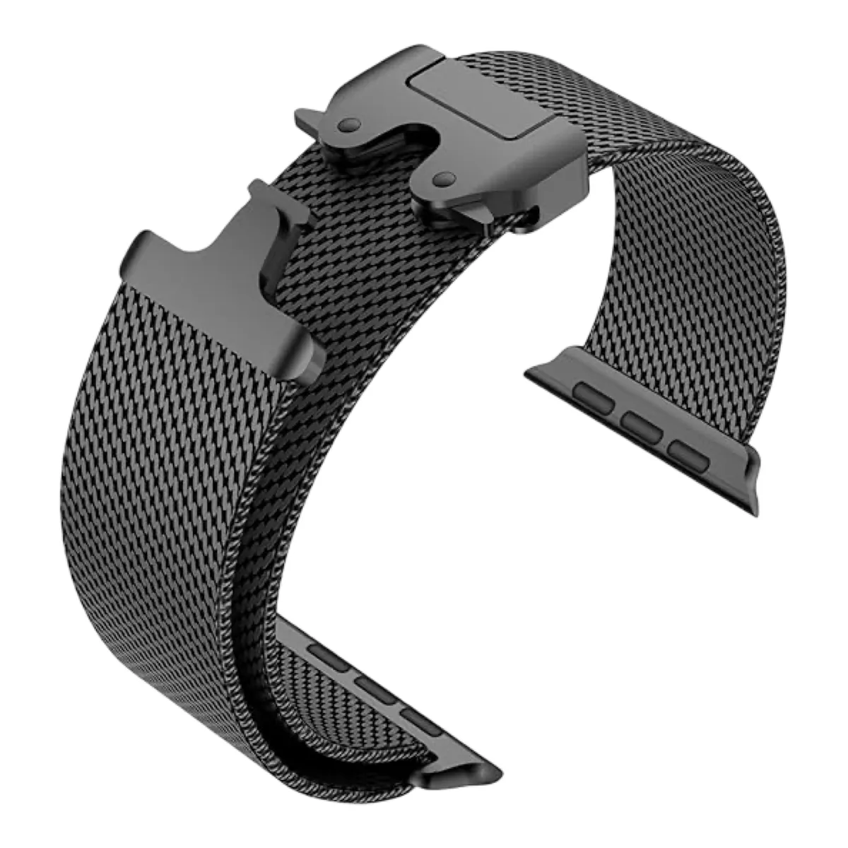 Verum 7 Titanium Grade 5 Milanese Loop Compatible Apple Watch Ultra Band - Black Titanium