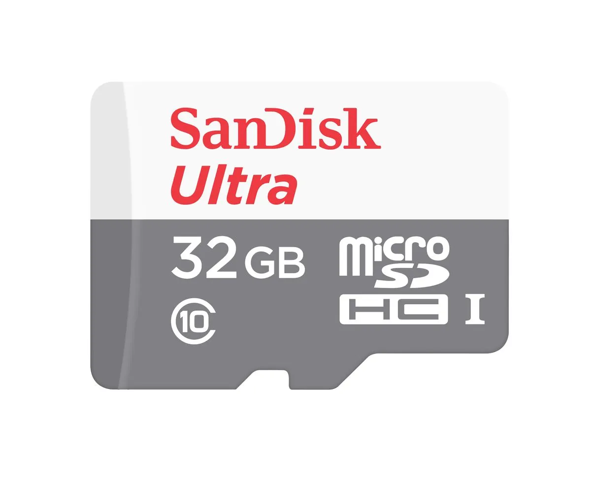 SanDisk Ultra microSDHC Class 10 32GB White Gray