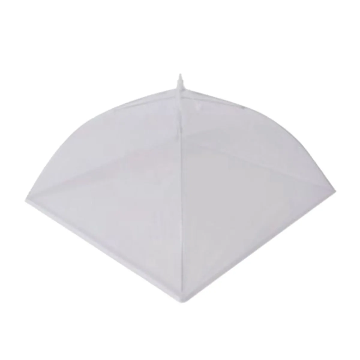 White One-Touch Pop-Up Fly-Proof Rectangular Food Cover Tent