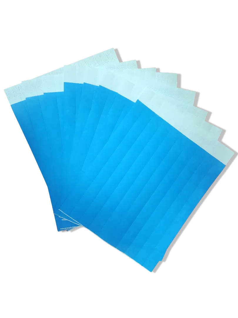 Bestby - Printable Tyvek Paper Ticket Wristband for Event/Party (1000PCS) - Blue