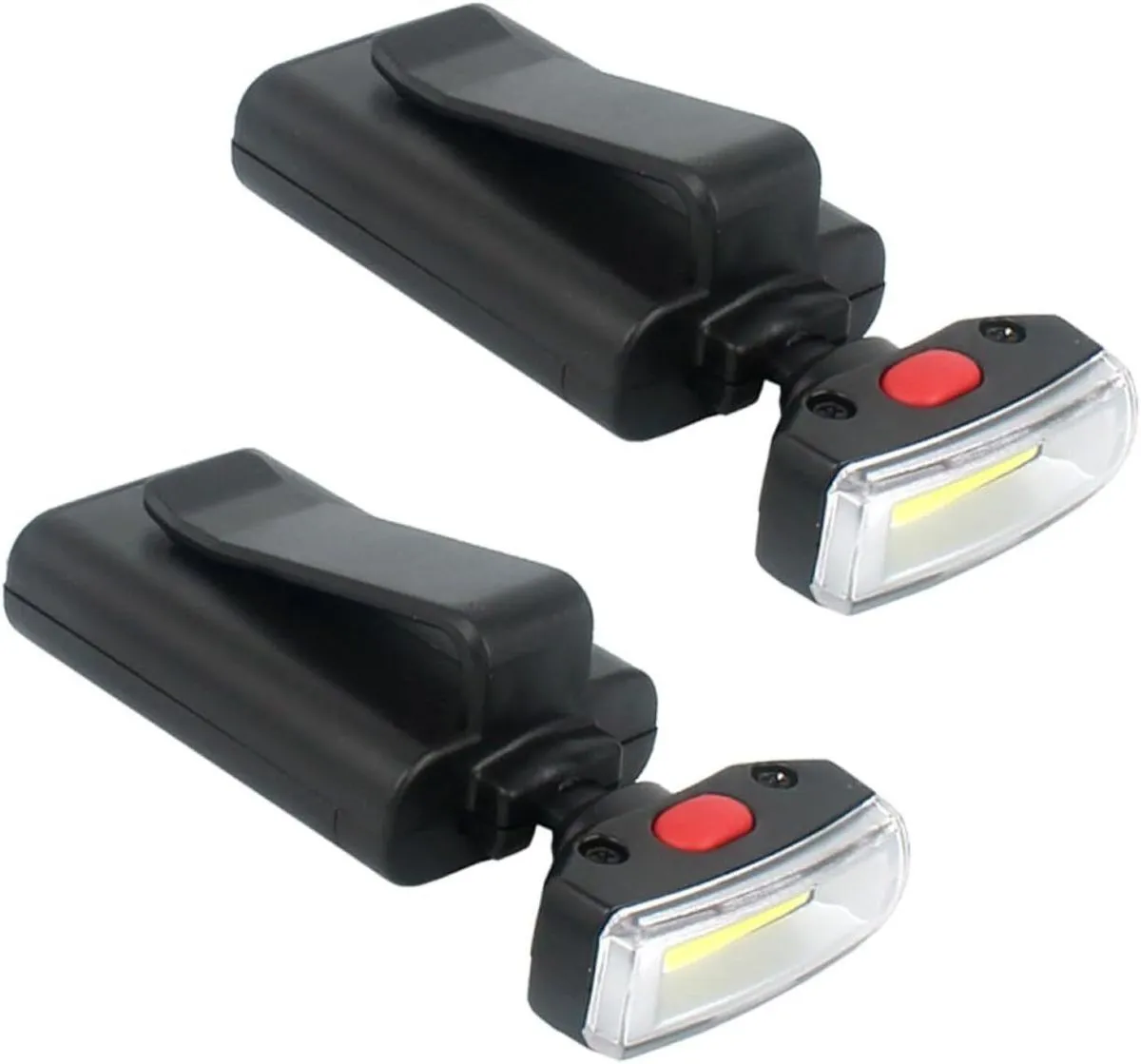 2 Pack Outdoor Led Hat Light Clip-on Camping Hiking Flashlight 2