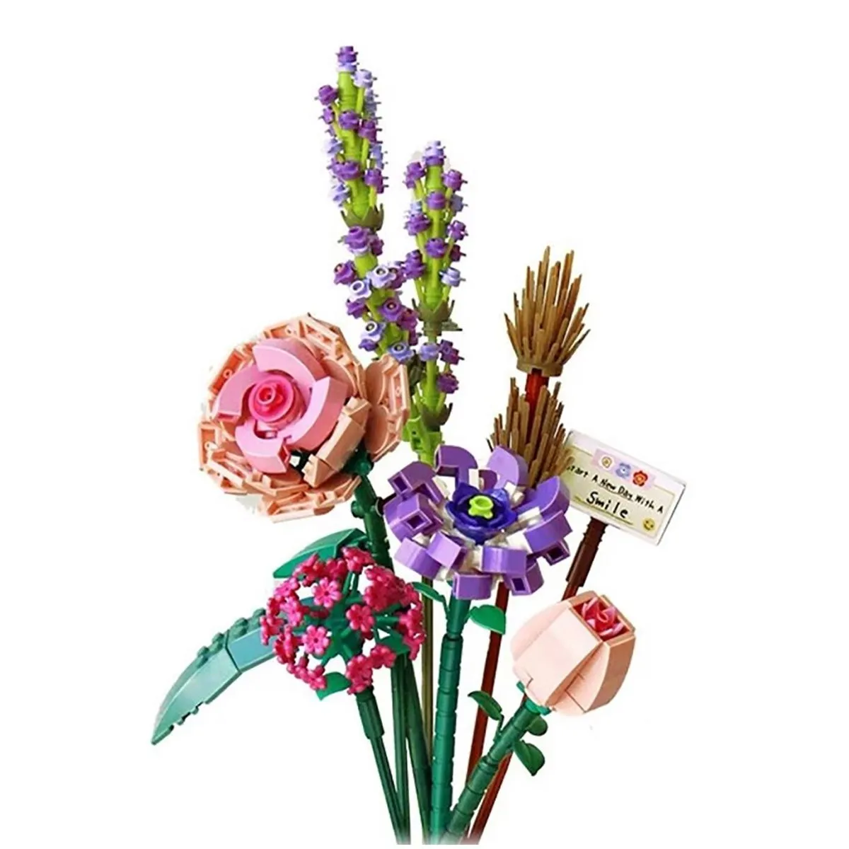 Mini Building Blocks Bricks Flower Bouquet Set Artificial Flowers Building Blocks