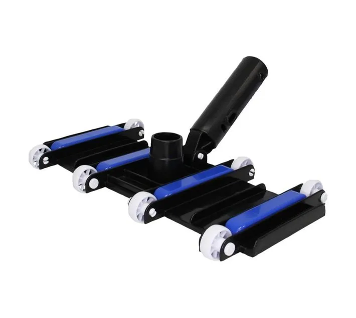 8-Wheel Pool Sweeper, 360 mm Manual Vacuum Head - Black, Blue
