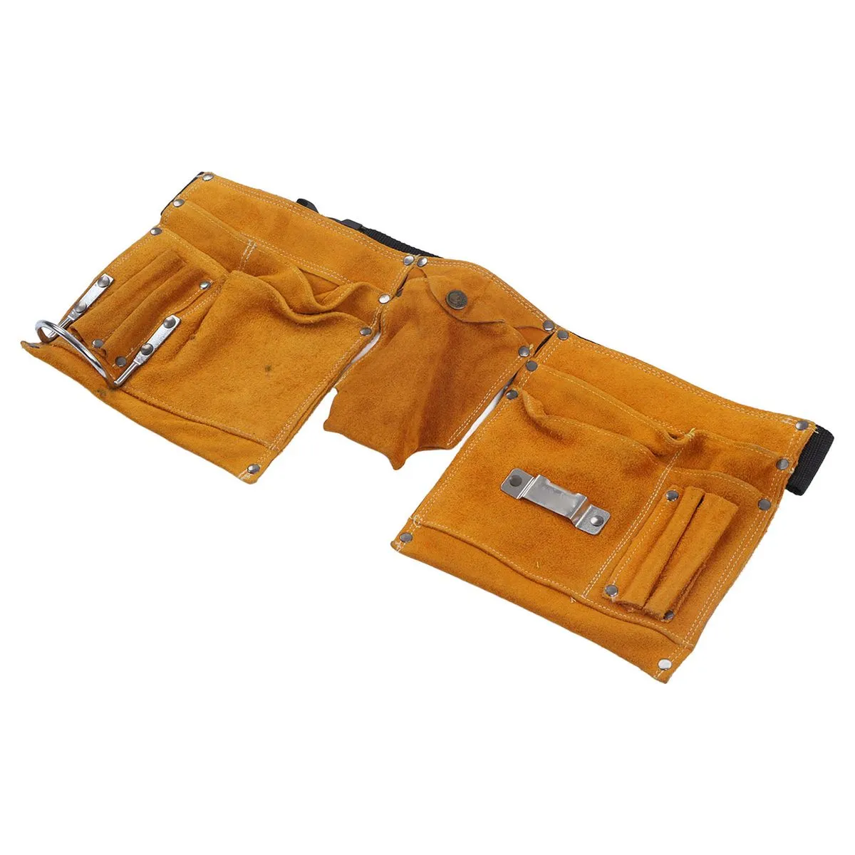 Cut Resistant Tool Pouch Adjustable Cowhide Belt Bag