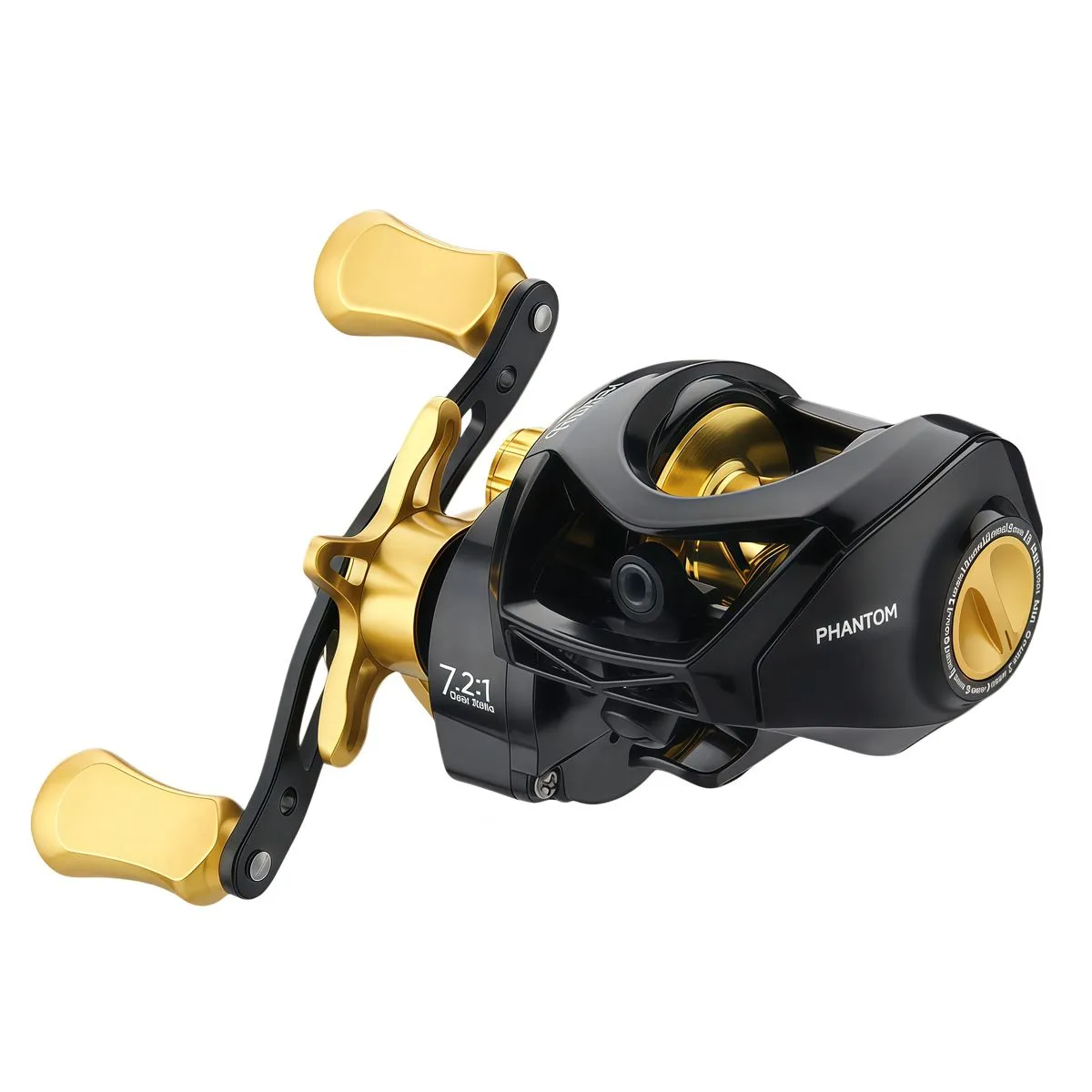 7.2:1 Baitcasting Reel RH-8kg Drag with Click Alarm,Magnetic Brake-Right