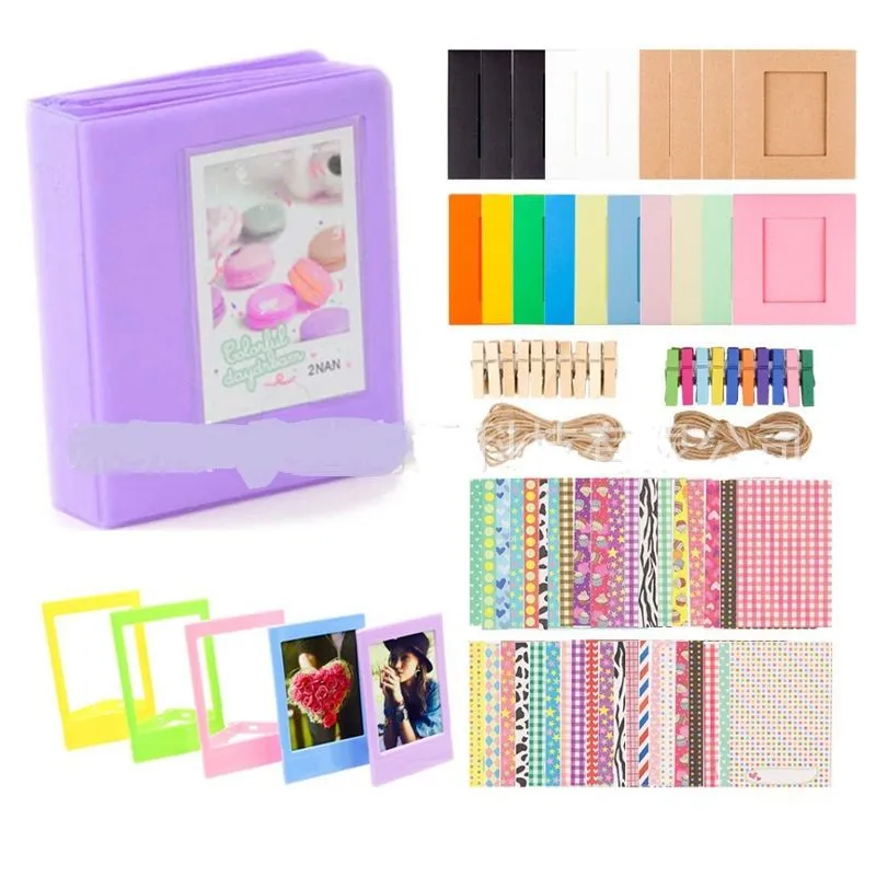Lavender/Purple Instax Frame And Album Accessorise Kit
