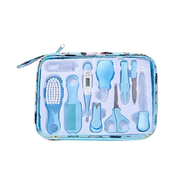 10-in-1 Baby Healthcare and Grooming Kit With Carrier Bag - Blue