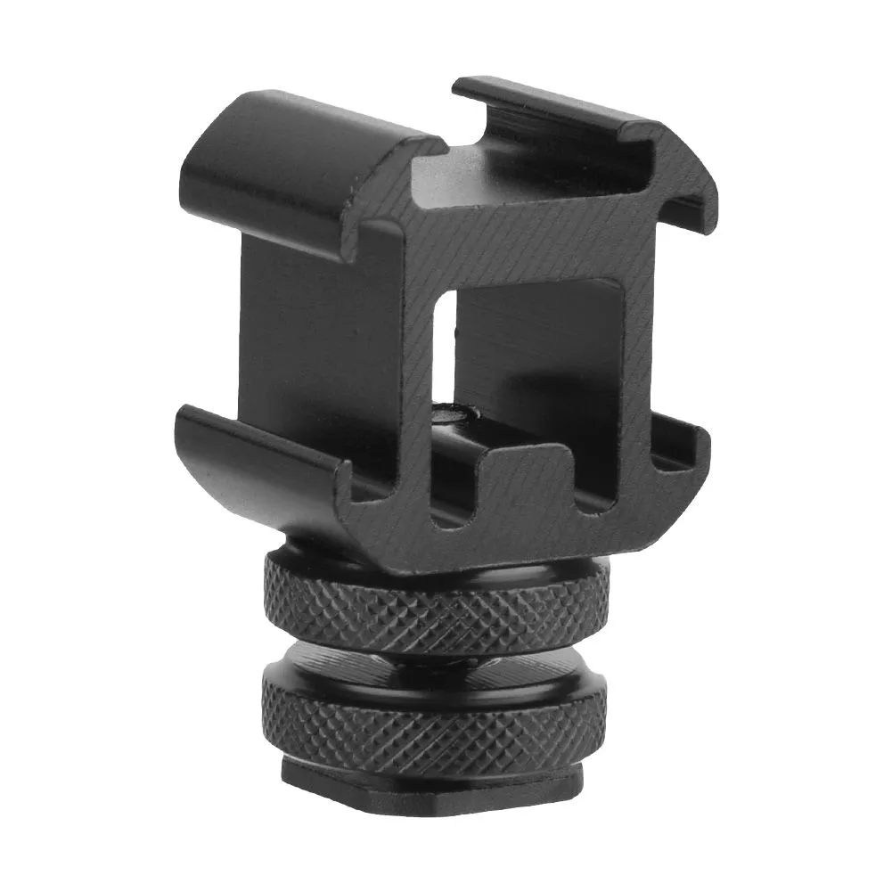 Triple Hot Shoe Extender for Mic/Light