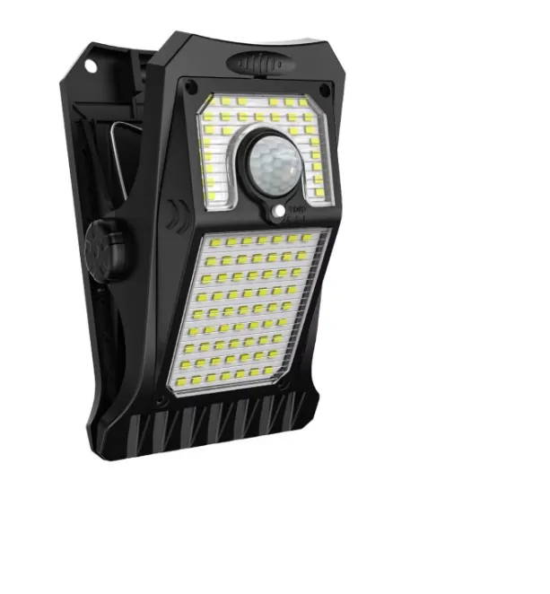 Outdoor Solar Light or USB Charging, Screw-Free Mounting Clip