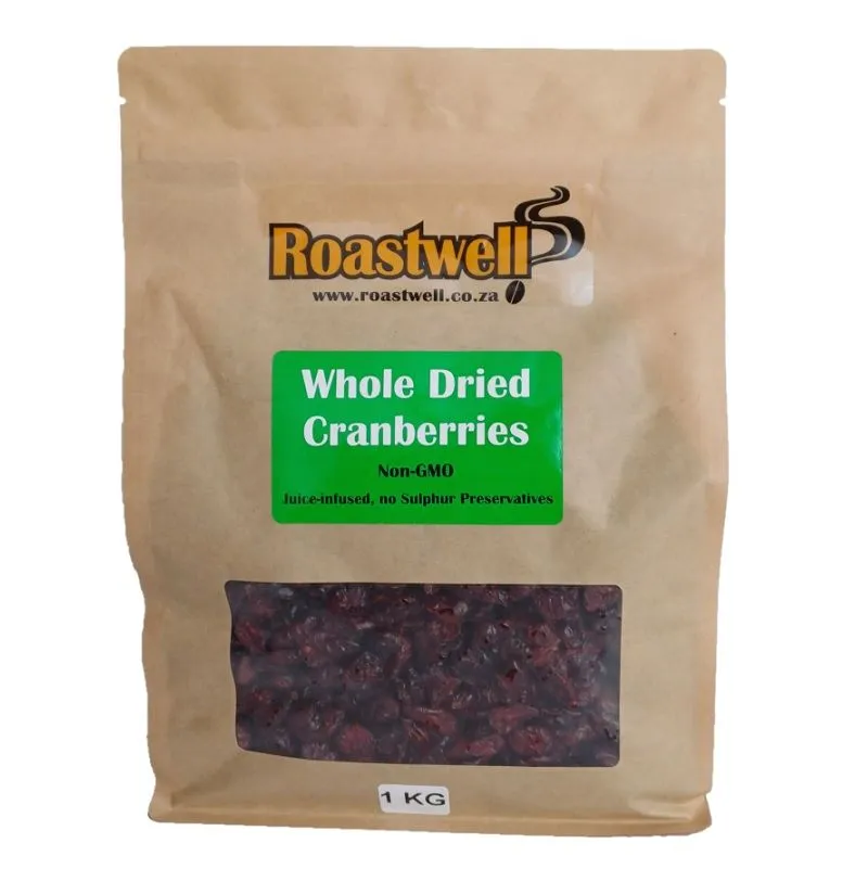 Roastwell Dried Cranberries Juice Infused 1kg