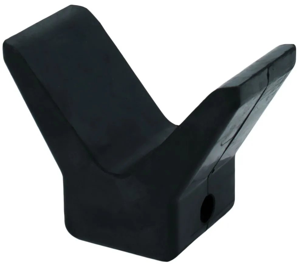 Rubber V Buffer Block for Boat Trailers - 50mm Base