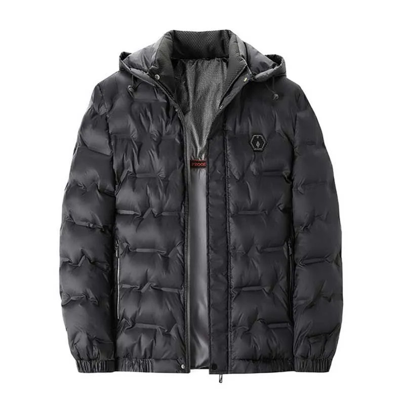 Men Black, Black Polyester Fitted Raincoat - 87R