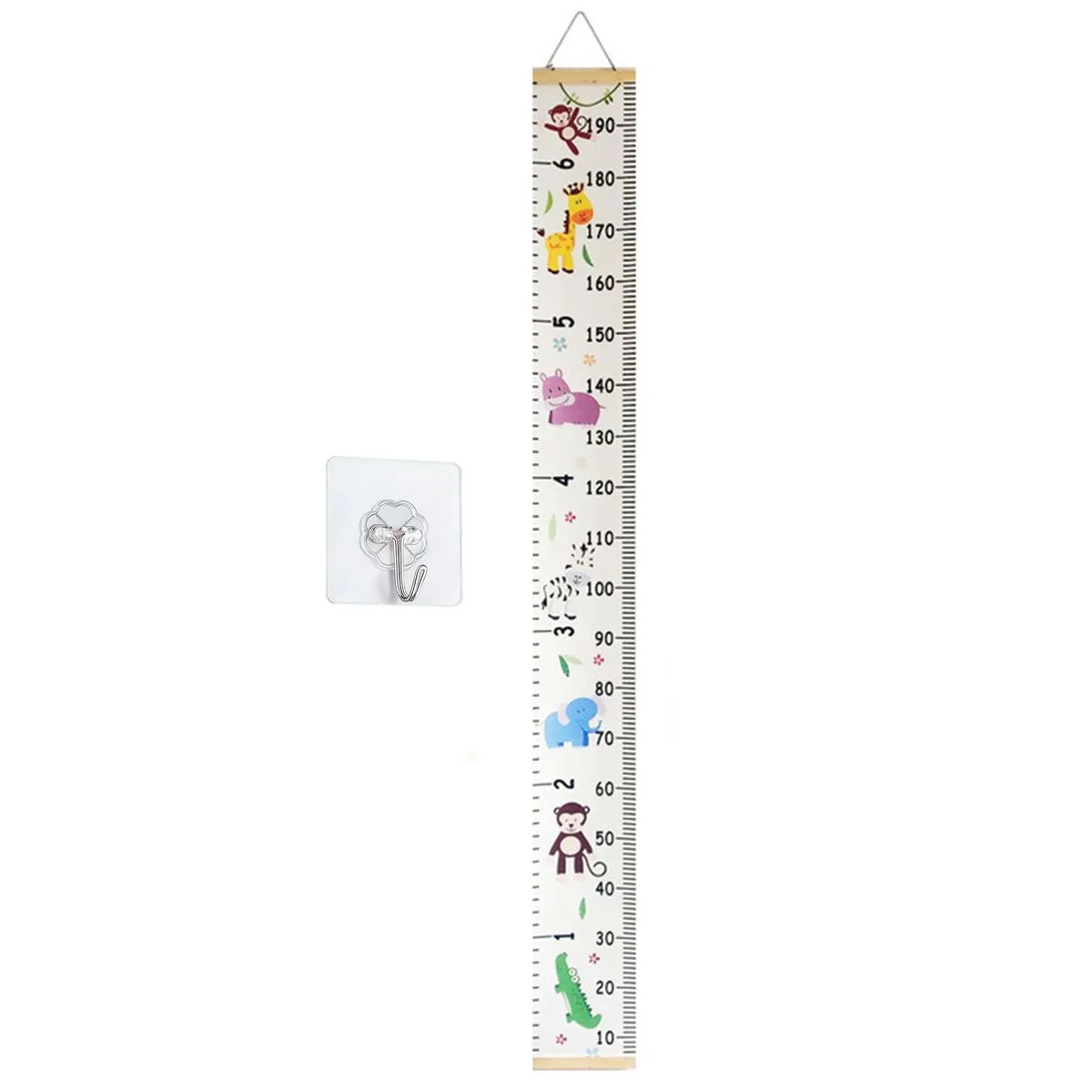 Height Growth Chart Cartoon Height Measurement Wall Ruler Deco for Kid