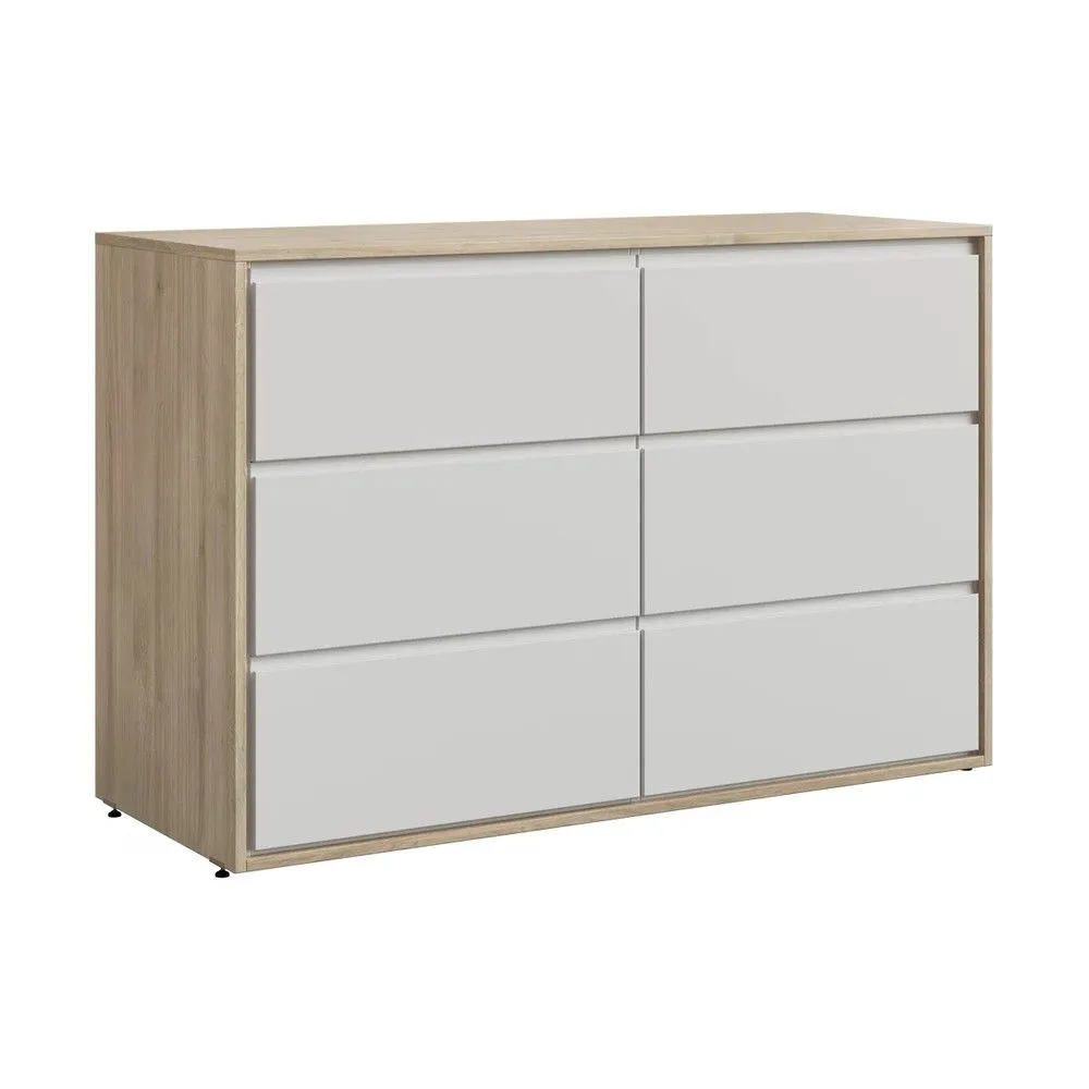 Bella Casa Off-White Wood Chest of Drawers