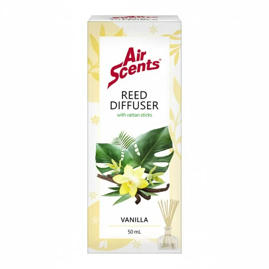 Air Scents Reed Diffuser 50ml - Vanilla Home Fragrance
