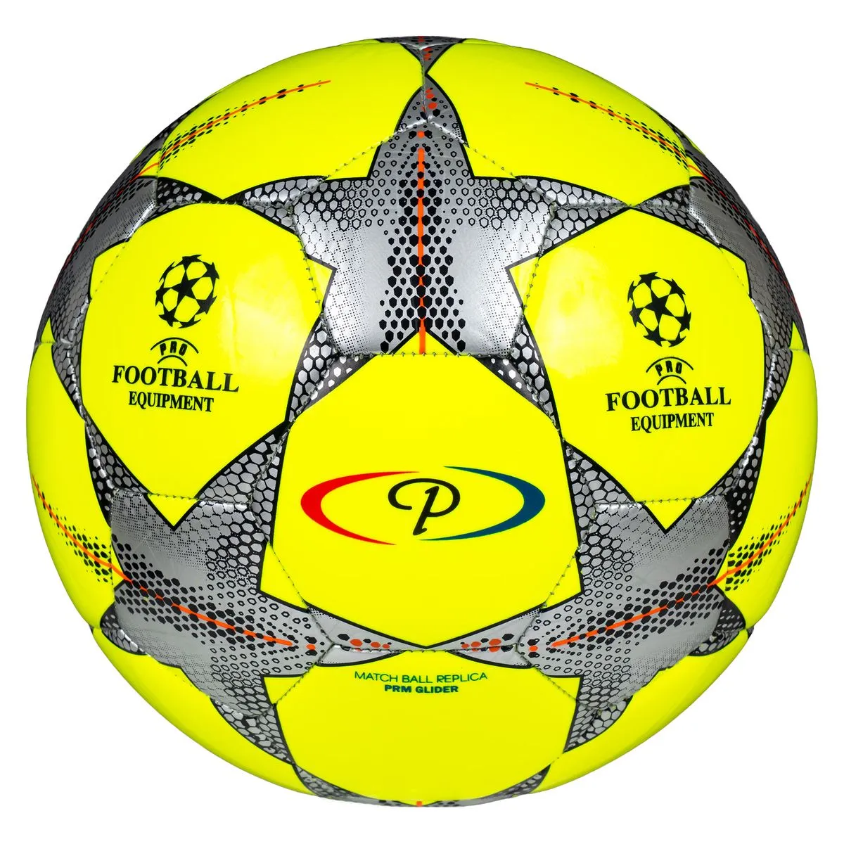 Premier PRM Glider Soccer Ball - Size 4 - Fluoro Yellow/Silver