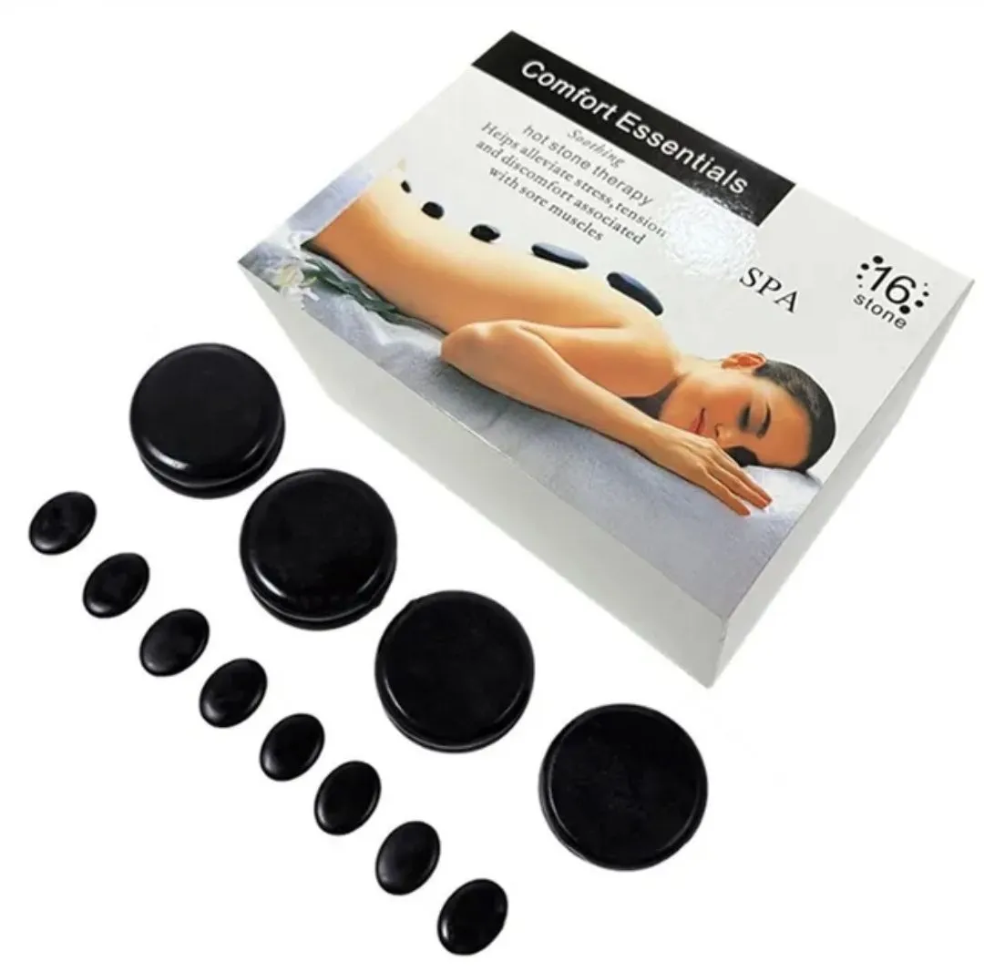 Hot Stone Set 16pc With Storage Box