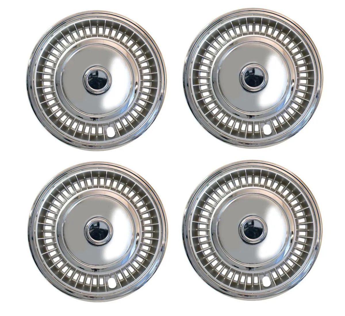 Quantum 14" Wheel Cover 4 Piece Set - Silver