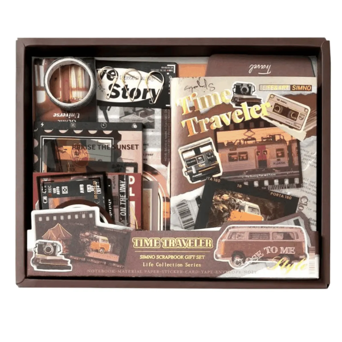 New Elements DIY Scrapbook Kit -Time Traveler