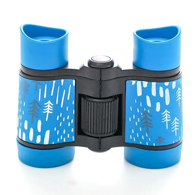 Anti-Skid Children's Toy Binoculars Gifts Outdoor(Indian Tree Blue)