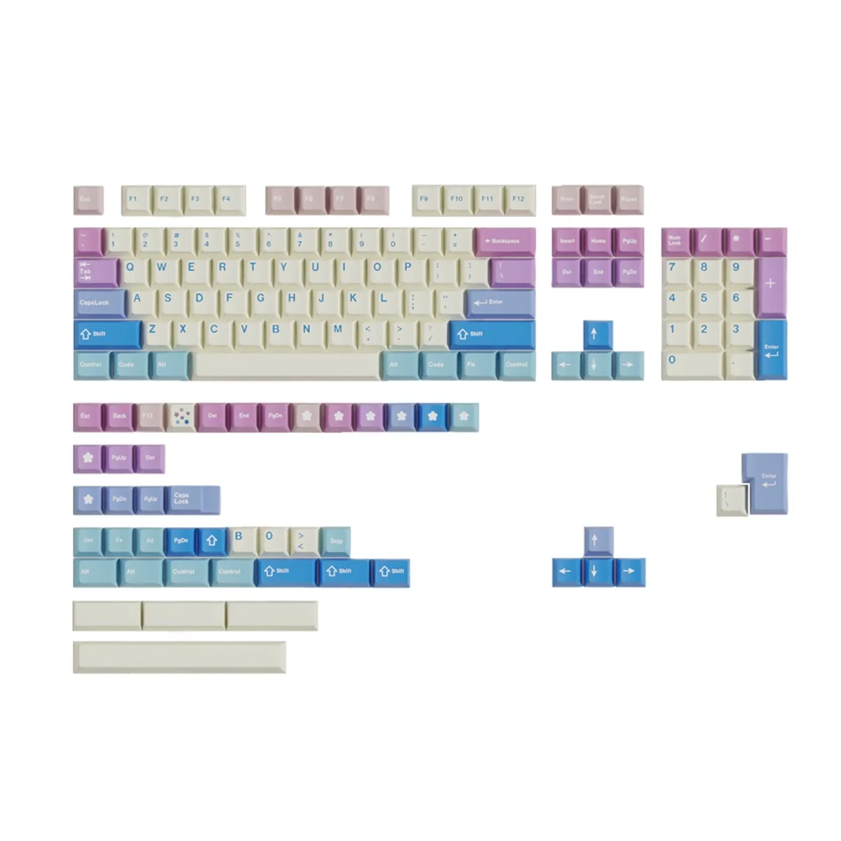 150Keys Pbt Material Keyboard Keycaps for Most Mechanical Keyboards a
