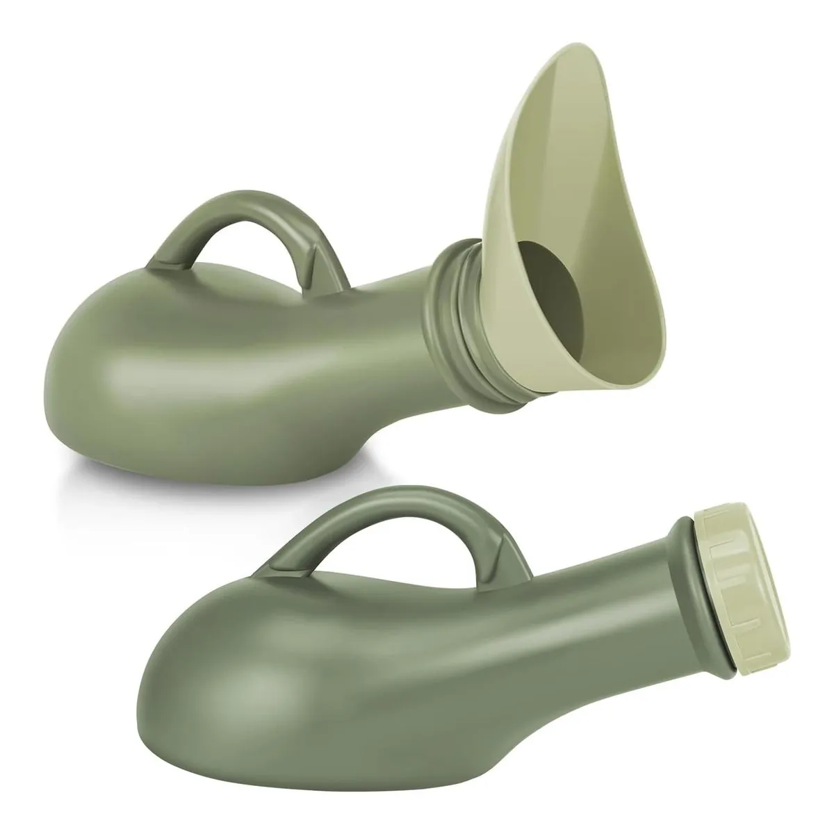 Portable Female Male Urinal 2 Pack,1000ML Spill Proof Pee Funnel for Travel