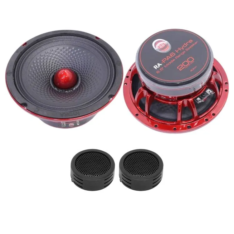 Reference RA-PA6 Hydra Series 6.5" 200w RMS Mid Speakers & Evo Tweeters