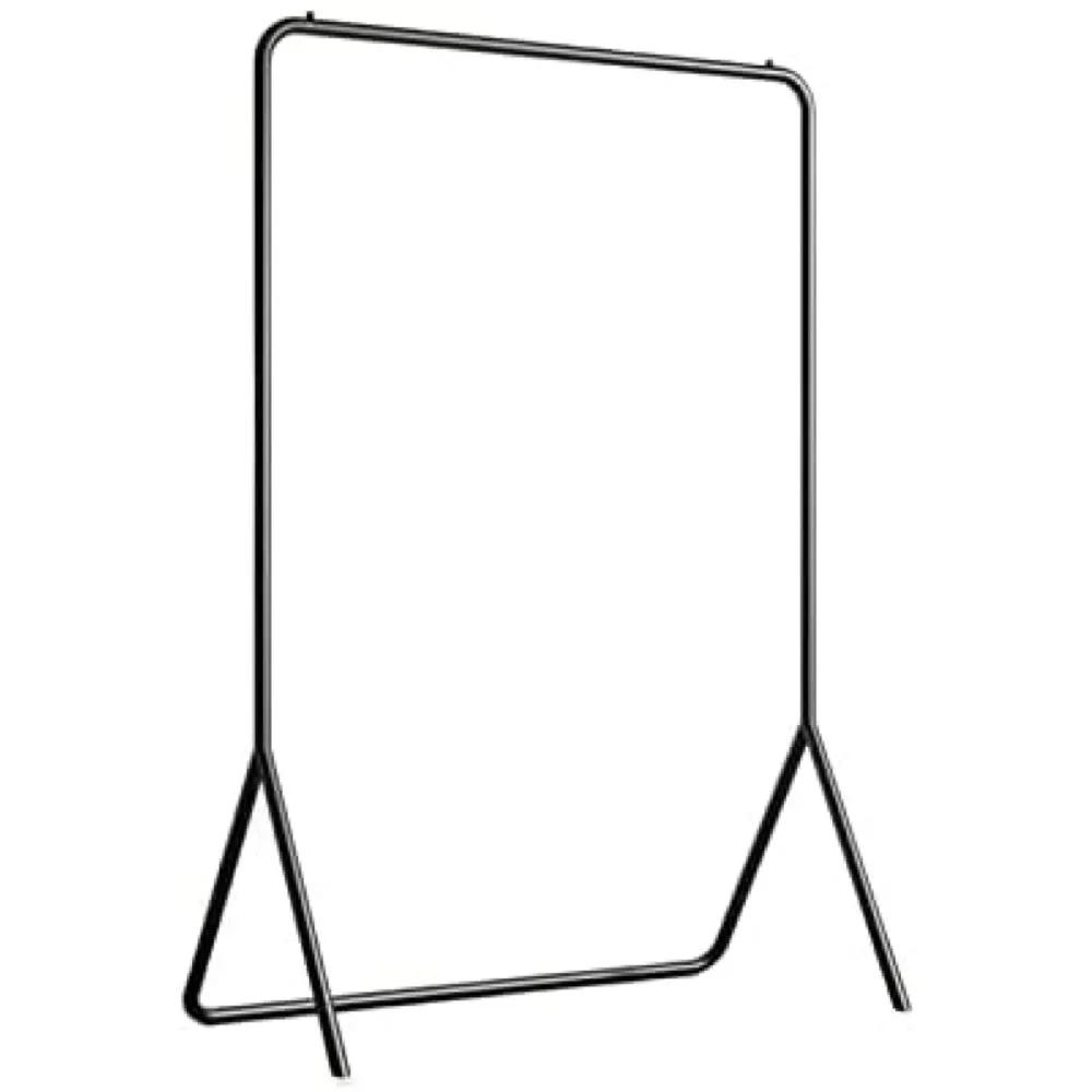 Home Storage Modern Furnishing Coat Stand Sturdy Garment Rack (160cm) - Black