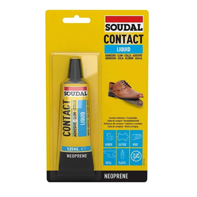 SOUDAL Contact Adhesive Liquid Glue Blister 125ml