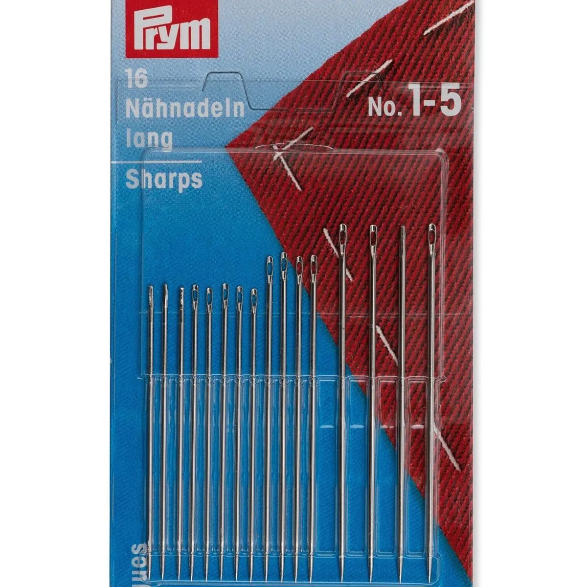 Prym Hand Sewing Needles - Sharps - No. 1-5, Assorted