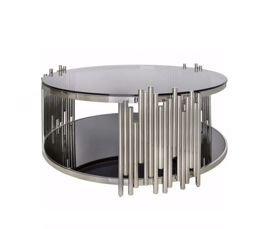 Stylish Modern Tempered Glass Round Table