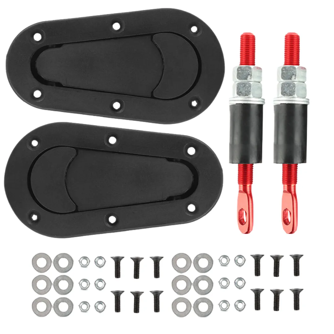KR Auto Bonnet/ Hood Latch Lock Kit - Black