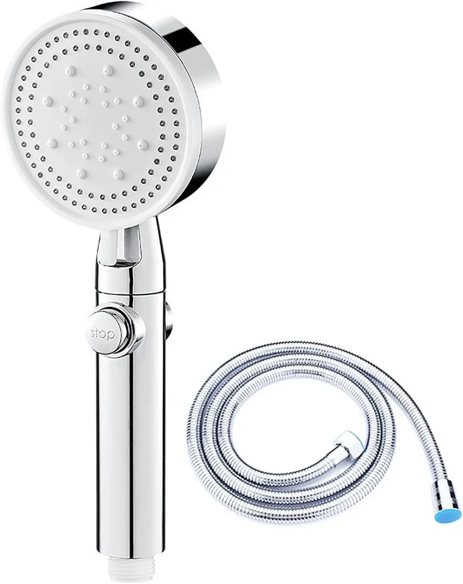 Shower Head 5 Spray Mode Handheld Shower Head with On Off Switch and 59in
