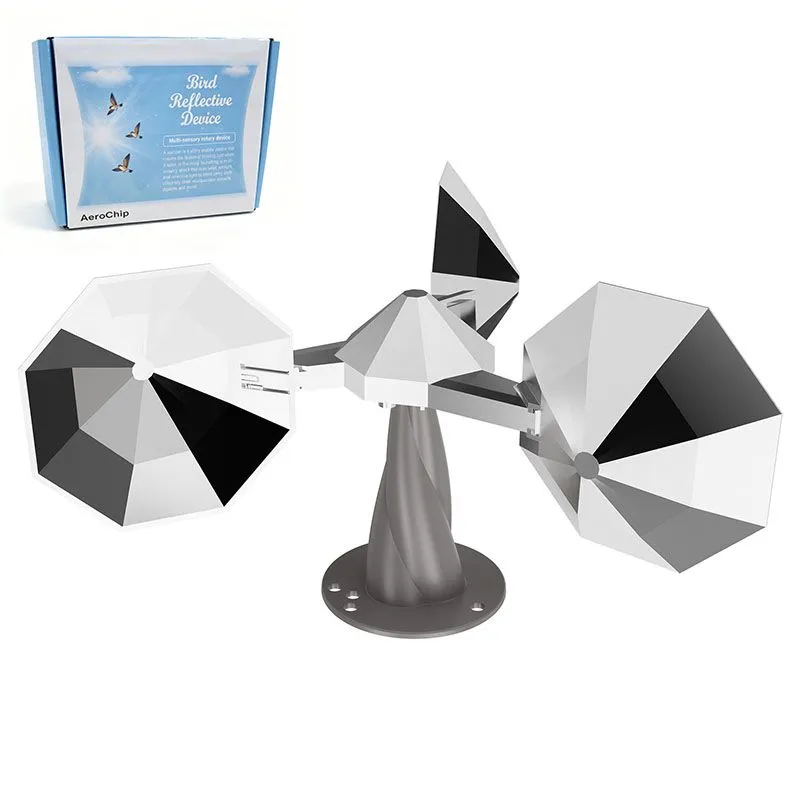 Reflective Device, Bird Reflector with Plastic Base for Outside Patio