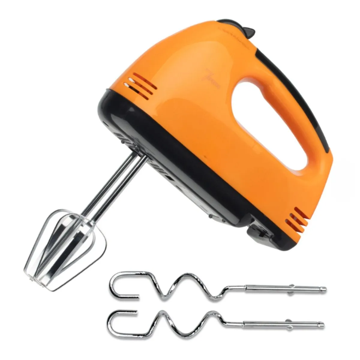 270W 7-Speed Hand Mixer - ORANGE & BLACK