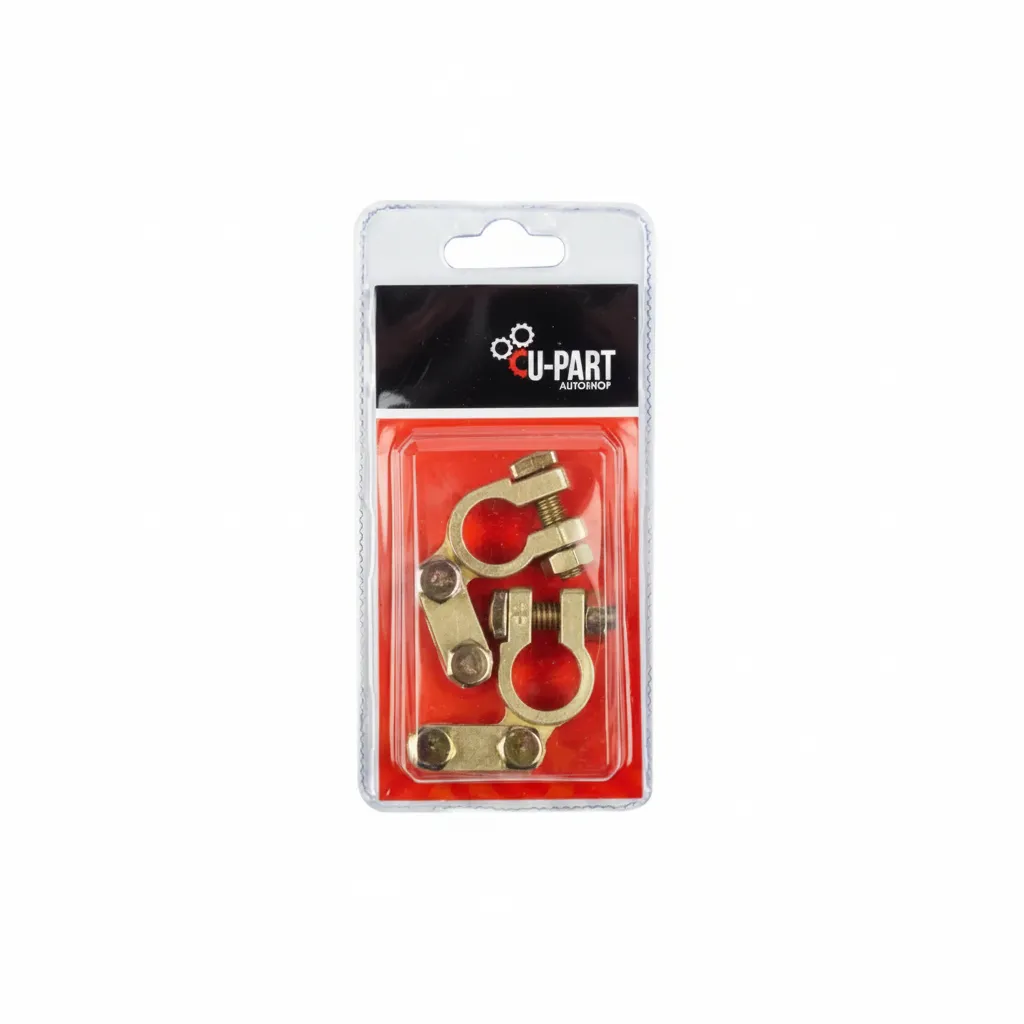 U-Part Battery Terminals Set for 12V Systems, Positive & Negative