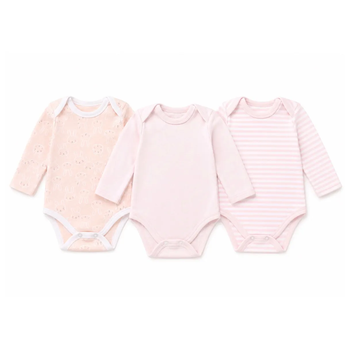 Baby Vests girls - 3 Pack