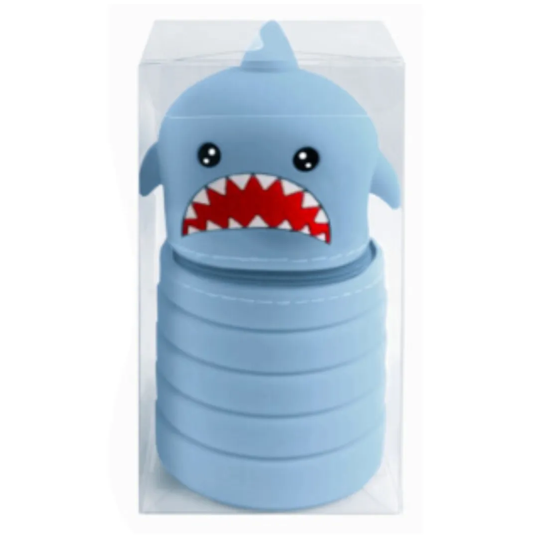 Motarro Silicone Pencil Case Shark - Blue