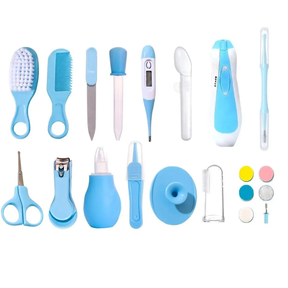 20-in-1 Baby Care Kit Newborn Nursery Grooming Kit-blue