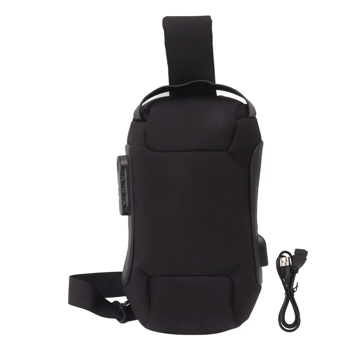 Black Waterproof Camera Bag - Large Capacity With Lock