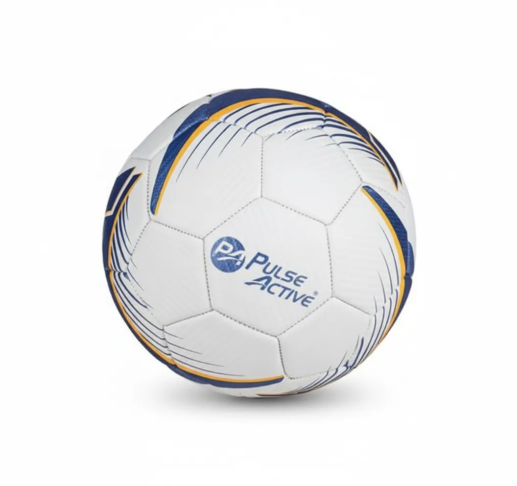 Pulse Active Size 5 Soccer Ball for Match Play - Durable Outdoor - 2 Pack